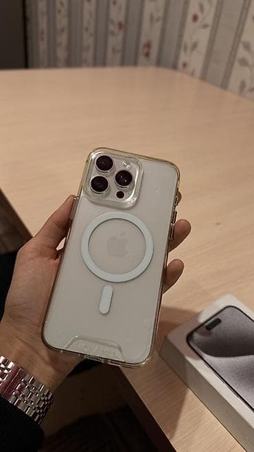 айфон 14 про мах 256: IPhone 15 Pro Max, 256 ГБ, White Titanium, Коробка — 1