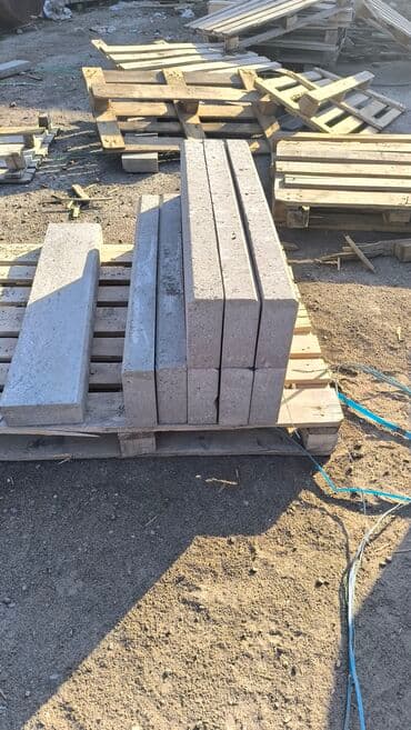 брусчатка бишкек дом брусчатки'' тротуарная плитка бордюры бишкек: Дорожный бордюр, Прессованный, Бетонный, Новый — 4