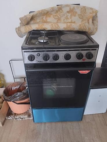плита электрическая и газовая: Midea, Комбинированная, Механическое — 1