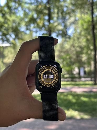 smart plus: Смарт-часы Apple Watch (серия 8 в корпусе 45 мм, цвет — черный/«Space — 1