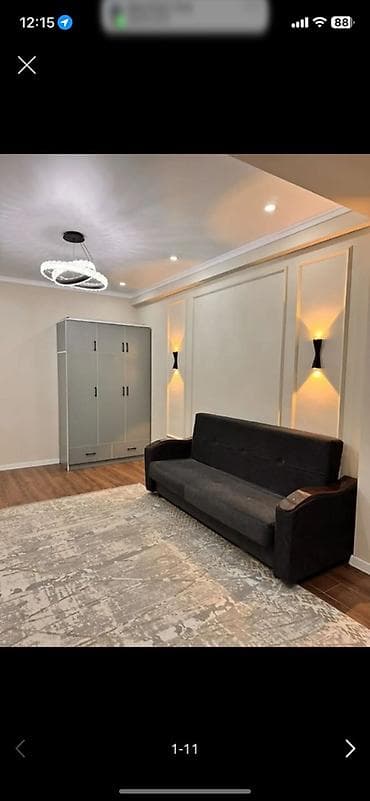 Батирлер: 1 бөлмө, 36 м², Элитка, 7 кабат, Дизайнердик ремонт — 1