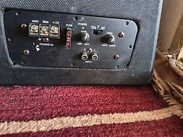 Усилители звука: Активный сабвуфер KLANG (8 дюймов) + полный комплект проводов — 3