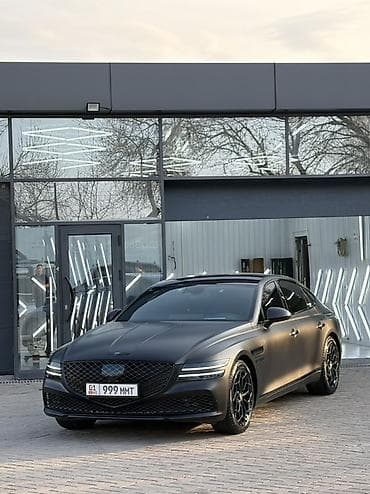 люк 124: Представляем седан Genesis G80 в матовом черном цвете. Автомобиль — 1