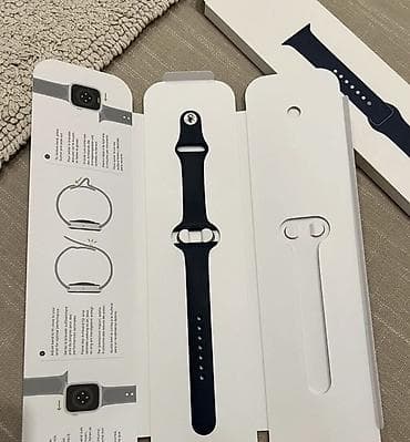 Смарт-часы: Apple Watch Series 7, алюминиевый корпус, размер 41 мм, цвет Blue — 3