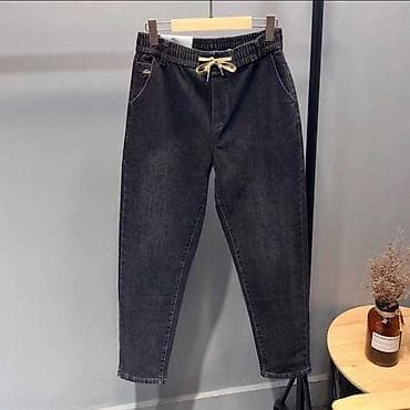 мужские джогеры: Мужские джинсы, L, XL, Новый, цвет - Серый, Самовывоз, Платная доставка — 1