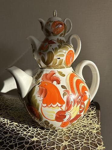 петушок: "Дружная семейка" чайников "Золотой петушок": Папа - объем 3 л. — 1