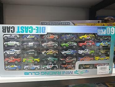 Набор металлических машинок Die-Cast — 60 шт. - Серия: Mini Racing