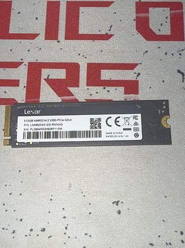 ноутбуки asus бишкек: ПК үчүн маалымат алып жүрүүчү, Колдонулган, Lexar, SSD, 512 ГБ, ПК үчүн — 2