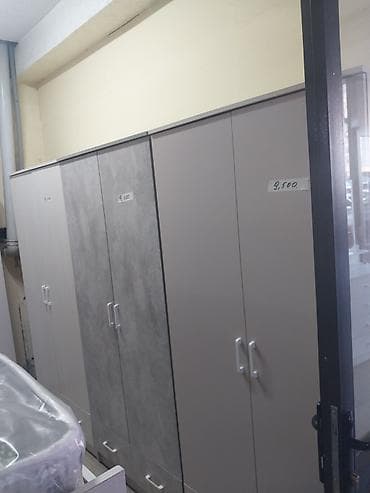 рейка 3 5: Двухдверный шкаф для одежды из ЛДСП. - Цвет: белый/светлый (матовый) — 7