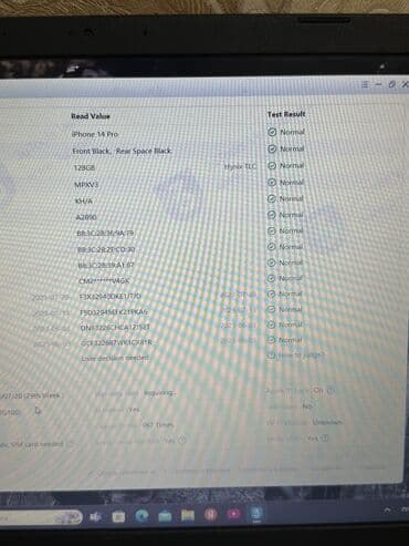 ноутбуки apple бишкек: IPhone 14 Pro, Б/у, 128 ГБ, Jet Black, 85 % — 1