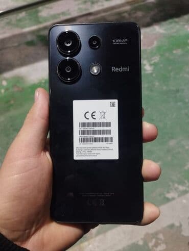 ноутбук бу бишкек: Redmi, Redmi Note 13, Б/у, 256 ГБ, цвет - Черный, 2 SIM — 3