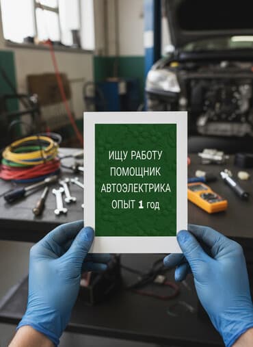 Помощник автоэлектрика — опыт 1 год. Навыки и выполняемые работы: -