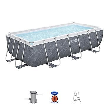 плавательные: Каркасный прямоугольный бассейн Bestway Steel Pro MAX. - Форма — 1