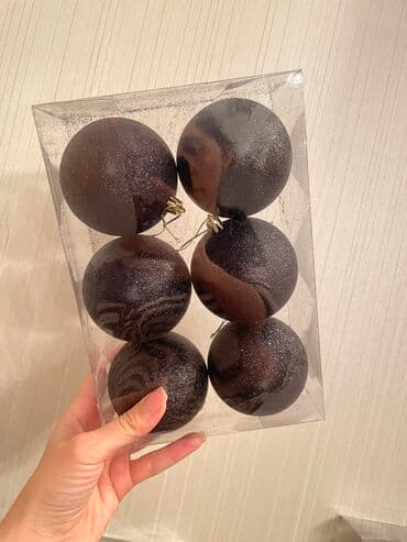 гелевые шары: Елочные игрушки на заснеженную елку. Три размера. Диаметр от 6 до 10 — 4