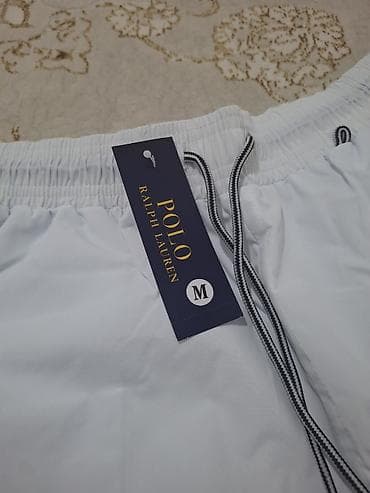 Шорты: Мужские шорты, M, Polo Ralph Lauren, Новый, цвет - Белый, Самовывоз — 3