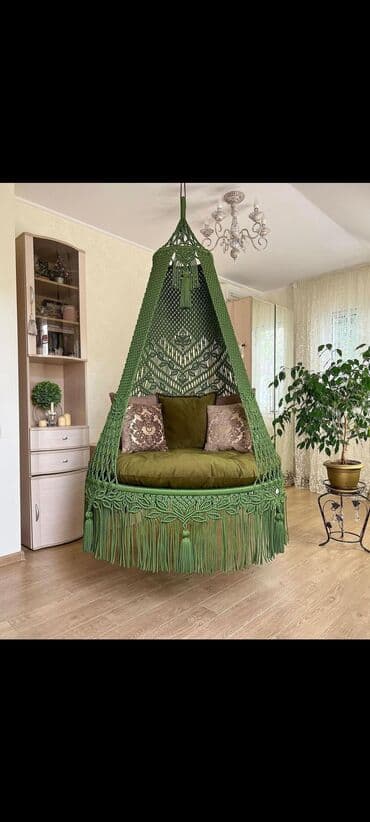 вязание крючком для начинающих наволочки: ✨Представляем ваше идеальное подвесное кресло макраме – идеальное — 1