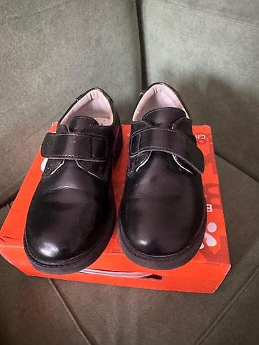Детские туфли для мальчика, классические черные. - Размер: 31