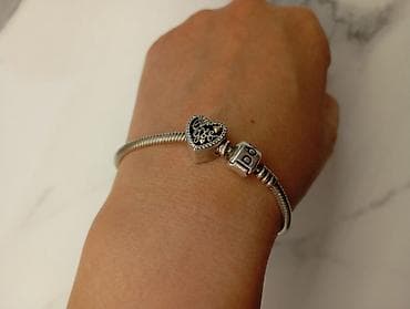 серьги серебро б у: Бижутерия, серебро, браслет Pandora оригинал из серебра — 10