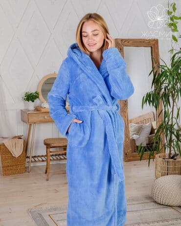 домашние халаты больших размеров: Халат, Велсофт, Турция, S, XL, 2XL — 5