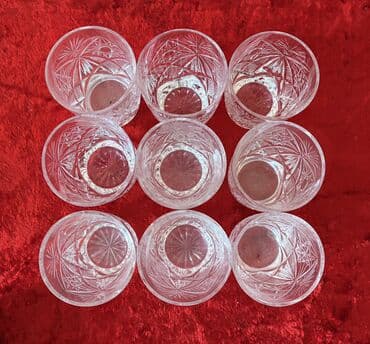 садовый декор: Стаканы хрустальные, советские. 9шт. Состояние всех отличное! Цена — 3