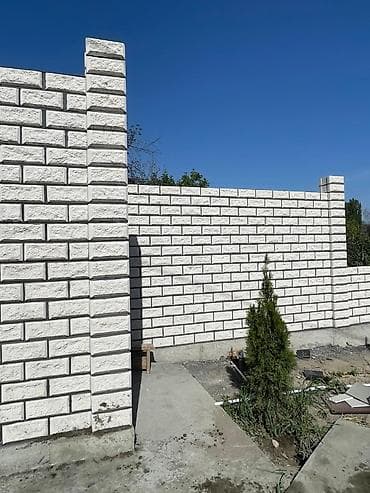 Заборы из пескоблока