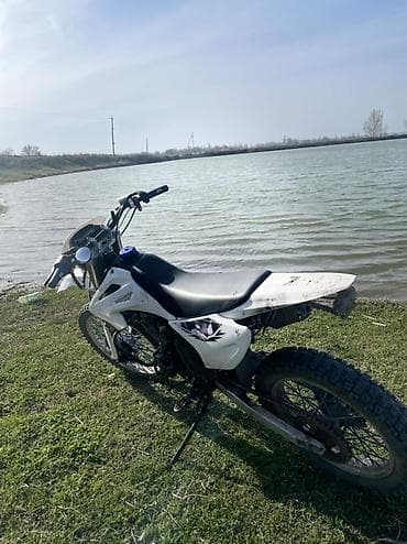 пидбайк эндуро: Эндуро-мотоцикл (кроссовый класс), белый пластик с фиолетовыми — 1