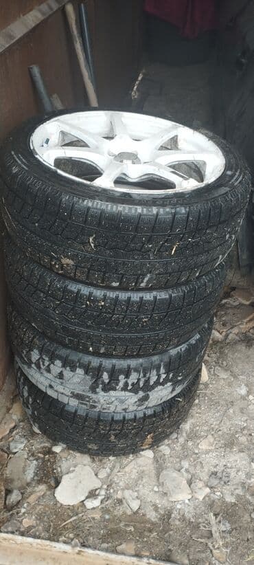 колёса на матиз: Колеса в сборе 215 / 45 / R 17, Зима, Б/у, Комплект, Легковые, Литые, отверстий - 5 — 5