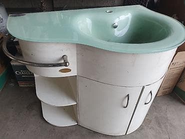 тумба раковина: Тумба для ванны, Новый, С раковиной, Другой материал, Самовывоз — 1