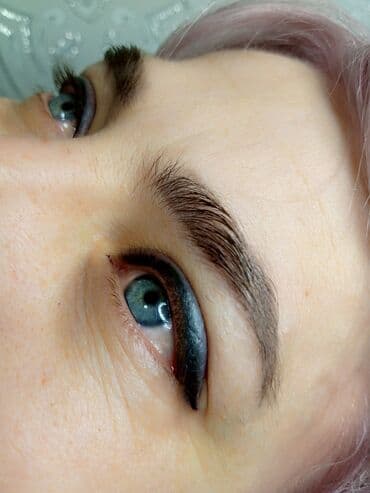Акция! Теневая растушовка- Микроблейдинг . Татуаж глаз - Акварельные