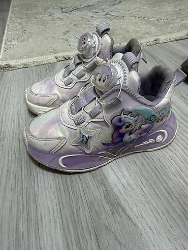 подросковая обувь: Детские кроссовки с подсветкой, сиренево‑розовые - Тематика — 1