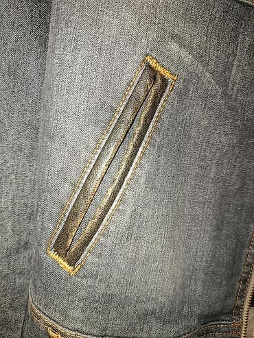 джинс костюм: Джинсовый комплект CREATURE: куртка + брюки - Материал: плотный деним — 6