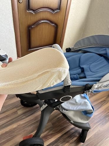 коляски стокке цена: Коляска, Stokke, цвет - Голубой, Б/у — 7