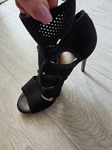 Оксфорды: Босоножки, 38, Zara, Б/у, цвет - Черный, Самовывоз — 3