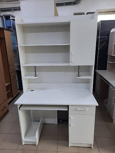 парта шкаф: Компьютерный стол, С полками — 1