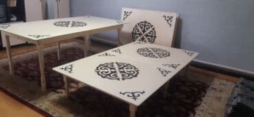 купе бу: Национальный кыргызский стол, Новый, Складной, Дерево — 17