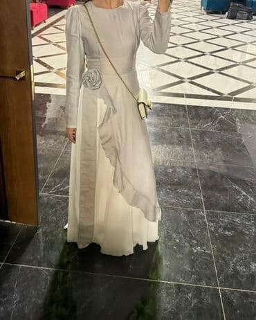 платье для беременных из фатина: Элегантное вечернее/торжественное платье в пол в светло-сером и — 1