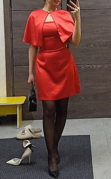 платье на вечеринку: Костюм с юбкой, Модель юбки: Прямая, Мини, S — 1