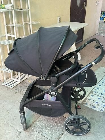 Коляски: Прогулочная коляска INING BABY Crosslight, черная - Просторное — 1