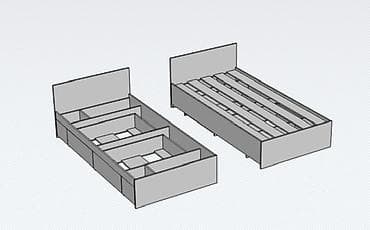 small table: Кухонный гарнитур, цвет - Серый — 4
