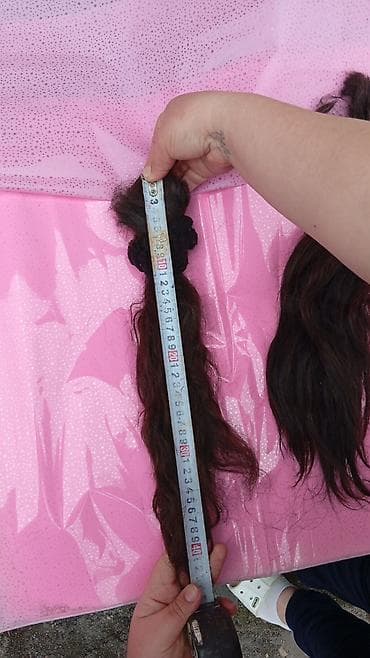 заколки на волосы: Срезы натуральных волос, 2 хвоста - Тип: натуральные срезы для — 1