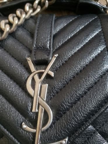 pull and beer: Классическая сумка, Saint Laurent, Материал: Натуральная кожа, Регулируемый ремень, Женские — 5