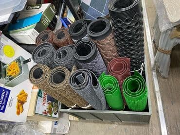 ковры резиновые: Придверный коврик Новый, Внутренний, Прямоугольный, цвет - Зеленый — 8