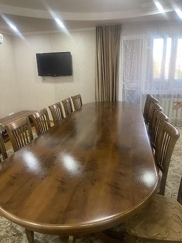 stol: Стол и стул для зала, цвет - Коричневый — 4