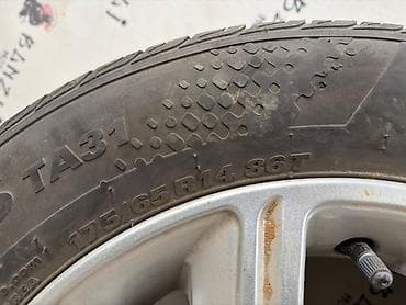 шины на деу матиз: Колеса в сборе 175 / 65 / R 14, Лето, Б/у, 1 шт, Легковые, Литые, отверстий - 5 — 4