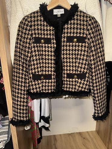 буу кийим: Жакет CLi MONA в стиле твидового бомбера - Материал: плотный твид с — 1