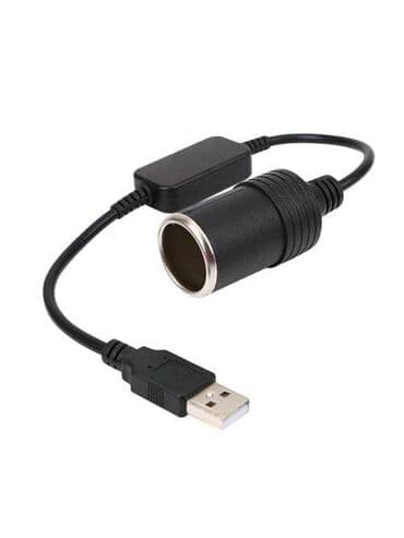портативное зарядное устройство с розеткой: Переходник USB на прикуриватель — 1