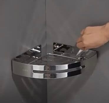 стеллажи для ванны: Нержавеющая полка в ванную Хромированная полка полки в ванную — 4