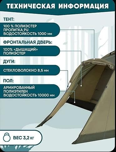 Палатки: Палатка Jungle Camp, 4‑местная Ключевые особенности: - Простая и — 3