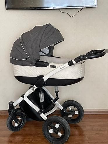 форма барсы: TAKO mega line . Коляска в отличном состоянии! ЭКО кожа. Вездеход ! — 1