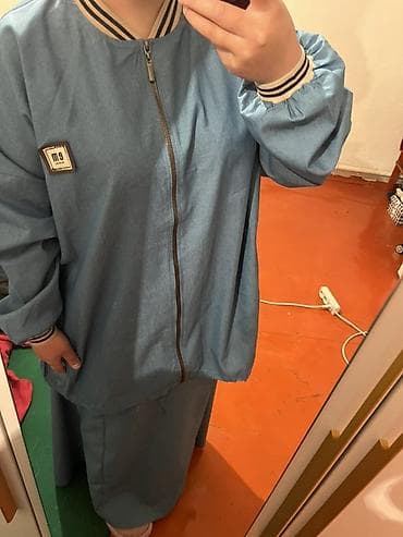джинсовые костюмы: Костюм из денимовой ткани в спортивно-casual стиле. - Цвет — 2